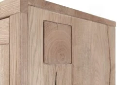 Vetrina In Legno Di Quercia Selvatica 103x40x205 Bianco Oliato VILLANDERS #201 -Massivmoebel24 48 320 200 1001 6