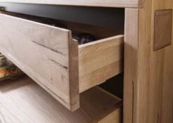 Vetrina In Legno Di Quercia Selvatica 65x40x148 Bianco Oliato VILLANDERS #204 -Massivmoebel24 48 320 200 1004 5