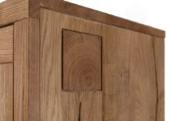 Vetrina In Legno Di Quercia Selvatica 103x40x205 Tabacco Marrone Oliato VILLANDERS #301 -Massivmoebel24 48 320 200 2001 6