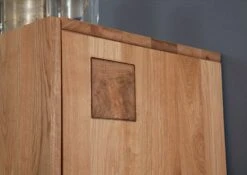 FRANKFURT #113 Armadio In Legno Di Cerro - Oliato / Natur 50x43x180 -Massivmoebel24 48 320 502 0013 4