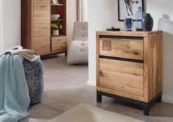 VILLANDERS #132 Comò In Legno Di Quercia Selvatica - Oliato / Natur 54x40x74