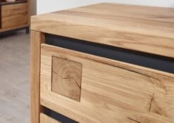 VILLANDERS #132 Comò In Legno Di Quercia Selvatica - Oliato / Natur 54x40x74 -Massivmoebel24 48 330 200 0032 4