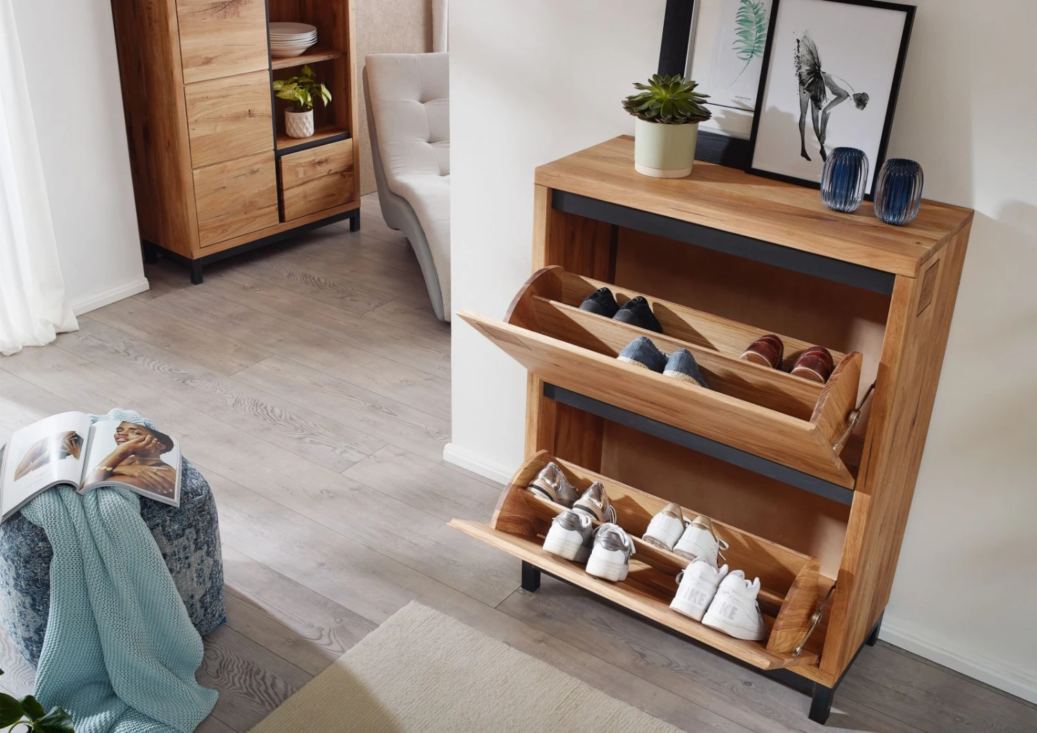 VILLANDERS #135 Comò In Legno Di Quercia Selvatica - Oliato / Natur 90x40x120 6 VILLANDERS #135 Comò In Legno Di Quercia Selvatica - Oliato / Natur 90x40x120 - immagine 4