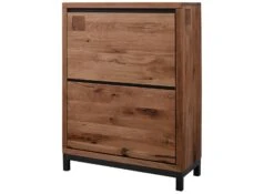 VILLANDERS #335 Comò In Legno Di Quercia Selvatica - Oliato / Tabacco 90x40x120 -Massivmoebel24 48 330 200 2035 9