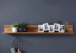 Mensola In Legno Di Quercia Selvatica/ Cerro 202x17x19 Quercia Naturale Oliato MONTREUX #108 -Massivmoebel24 48 350 100 0006 3