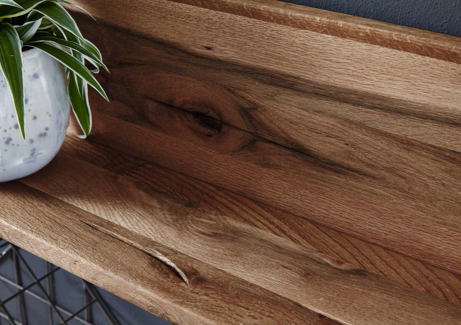 Mensola In Legno Di Quercia Selvatica/ Cerro 165x17x19 Tabacco Marrone Oliato MONTREUX #307 6 Mensola In Legno Di Quercia Selvatica/ Cerro 165x17x19 Tabacco Marrone Oliato MONTREUX #307 - immagine 4