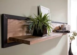 Mensola In Legno Di Quercia Selvatica 120x22x24 Bianco Oliato VILLANDERS #216