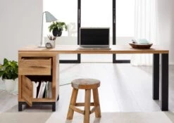 Scrivania In Legno Di Quercia Selvatica 150x55x76 Quercia Naturale Oliato VILLANDERS #143 10 Scrivania In Legno Di Quercia Selvatica 150x55x76 Quercia Naturale Oliato VILLANDERS #143 -Massivmoebel24 48 360 200 0043 4