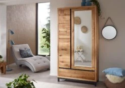 VILLANDERS #130 Armadio In Legno Di Quercia Selvatica - Oliato / Natur 103x40x205