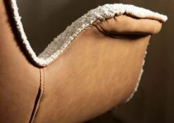 Sedia Imbottita Con Gambe In Ferro 67x64x87 Beige / Marrone ELLA #100 -Massivmoebel24 51 151 339 1000 06