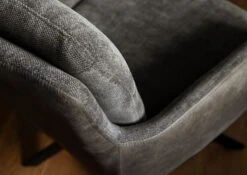 Sedia Girevole 60x67x91 Grigio Scuro / Grigio FABIAN #110 -Massivmoebel24 51 151 515 1100 07