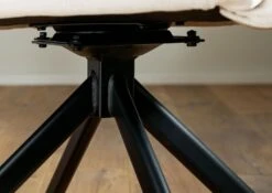 Sedia Girevole 60x67x91 Marrone Chiaro / Beige FABIAN #112 -Massivmoebel24 51 151 515 1102 04