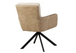 Sedia Girevole 60x67x91 Marrone Chiaro / Beige FABIAN #112 -Massivmoebel24 51 151 515 1102 10