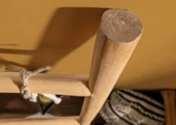 BASSANO #135 Scala Decorativa In Legno Grezzo Di Teak Riciclato - Naturale 50x5x180 -Massivmoebel24 54 900 720 0006 4