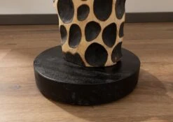 UNIKA #175 Colonna Decorativa In Legno Di Suar ( Acacia Tropicale ) - Laccato 30x30x150 -Massivmoebel24 54 900 901 0075 4