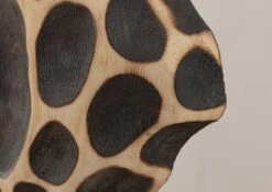 UNIKA #175 Colonna Decorativa In Legno Di Suar ( Acacia Tropicale ) - Laccato 30x30x150 -Massivmoebel24 54 900 901 0075 6