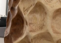 UNIKA #176 Colonna Decorativa In Legno Di Suar ( Acacia Tropicale ) - Laccato / Natur 30x30x150 -Massivmoebel24 54 900 901 0076 6