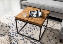 Tavolino Da Salotto In Legno Di Teak 60x60x50 Naturale Laccato UNIKA #185 10 Tavolino Da Salotto In Legno Di Teak 60x60x50 Naturale Laccato UNIKA #185 -Massivmoebel24 54 900 901 0085 2