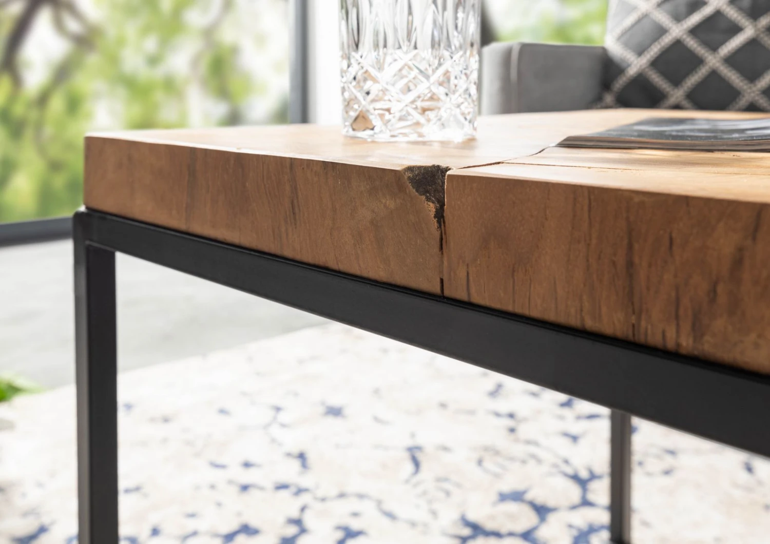 Tavolino Da Salotto In Legno Di Teak 60x60x50 Naturale Laccato UNIKA #185 6 Tavolino Da Salotto In Legno Di Teak 60x60x50 Naturale Laccato UNIKA #185 - immagine 4