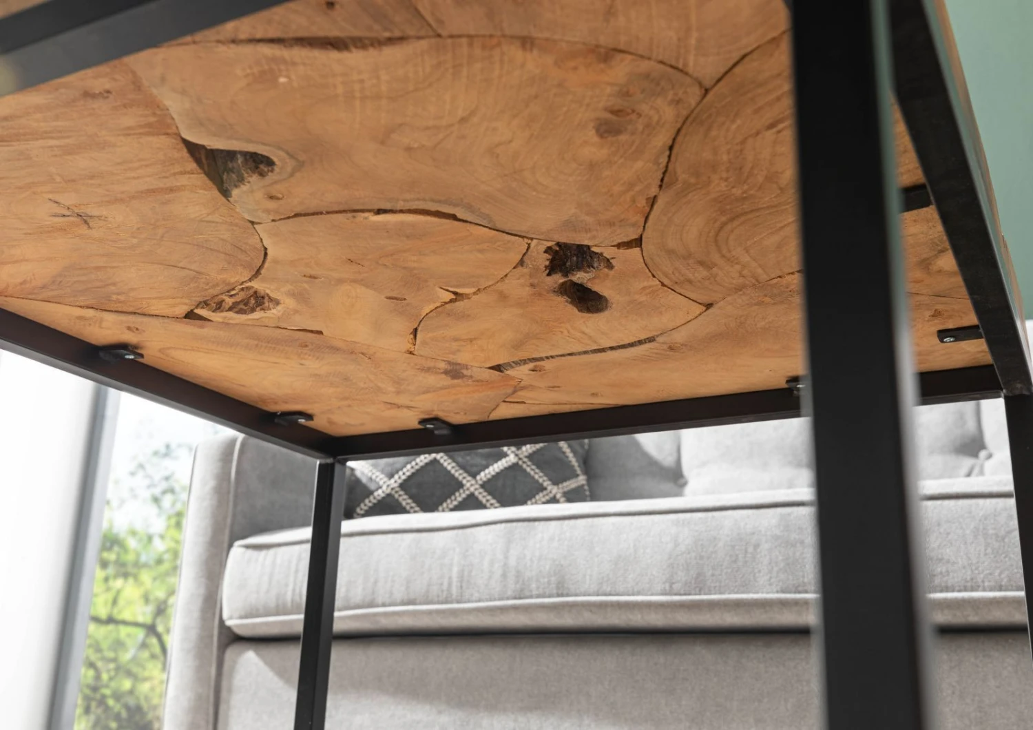 Tavolino Da Salotto In Legno Di Teak 60x60x50 Naturale Laccato UNIKA #185 8 Tavolino Da Salotto In Legno Di Teak 60x60x50 Naturale Laccato UNIKA #185 - immagine 6