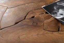 Tavolino Da Salotto In Legno Di Teak 120x60x45 Naturale Laccato UNIKA #187 -Massivmoebel24 54 900 901 0087 4