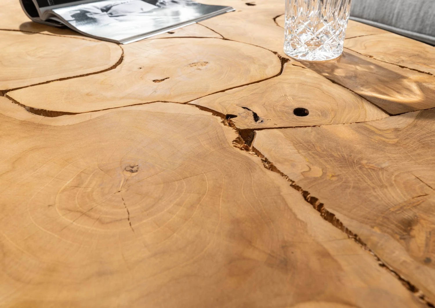 Tavolino Da Salotto In Legno Di Teak 140x60x45 Naturale Laccato UNIKA #188 8 Tavolino Da Salotto In Legno Di Teak 140x60x45 Naturale Laccato UNIKA #188 - immagine 6