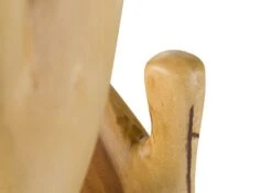 Appendiabiti In Legno Di Suar 28x28x190 Laccato Naturale UNIKA #193 -Massivmoebel24 54 900 901 0093 05