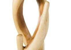 Appendiabiti In Legno Di Suar 28x28x190 Laccato Naturale UNIKA #193 -Massivmoebel24 54 900 901 0093 07