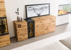 KITZBÜHEL #125 Credenza In Legno Di Quercia Selvatica - Laccato Oliato / Naturale 196x43,5x80 13 KITZBÜHEL #125 Credenza In Legno Di Quercia Selvatica - Laccato Oliato / Naturale 196x43,5x80 -Massivmoebel24 67 312 420 1025 02