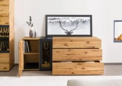 KITZBÜHEL #125 Credenza In Legno Di Quercia Selvatica - Laccato Oliato / Naturale 196x43,5x80 15 KITZBÜHEL #125 Credenza In Legno Di Quercia Selvatica - Laccato Oliato / Naturale 196x43,5x80 -Massivmoebel24 67 312 420 1025 04