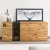 KITZBÜHEL #126 Credenza In Legno Di Quercia Selvatica - Laccato Oliato / Naturale 160x43,5x82 2 KITZBÜHEL #126 Credenza In Legno Di Quercia Selvatica - Laccato Oliato / Naturale 160x43,5x82 -Massivmoebel24 67 312 420 1026 01