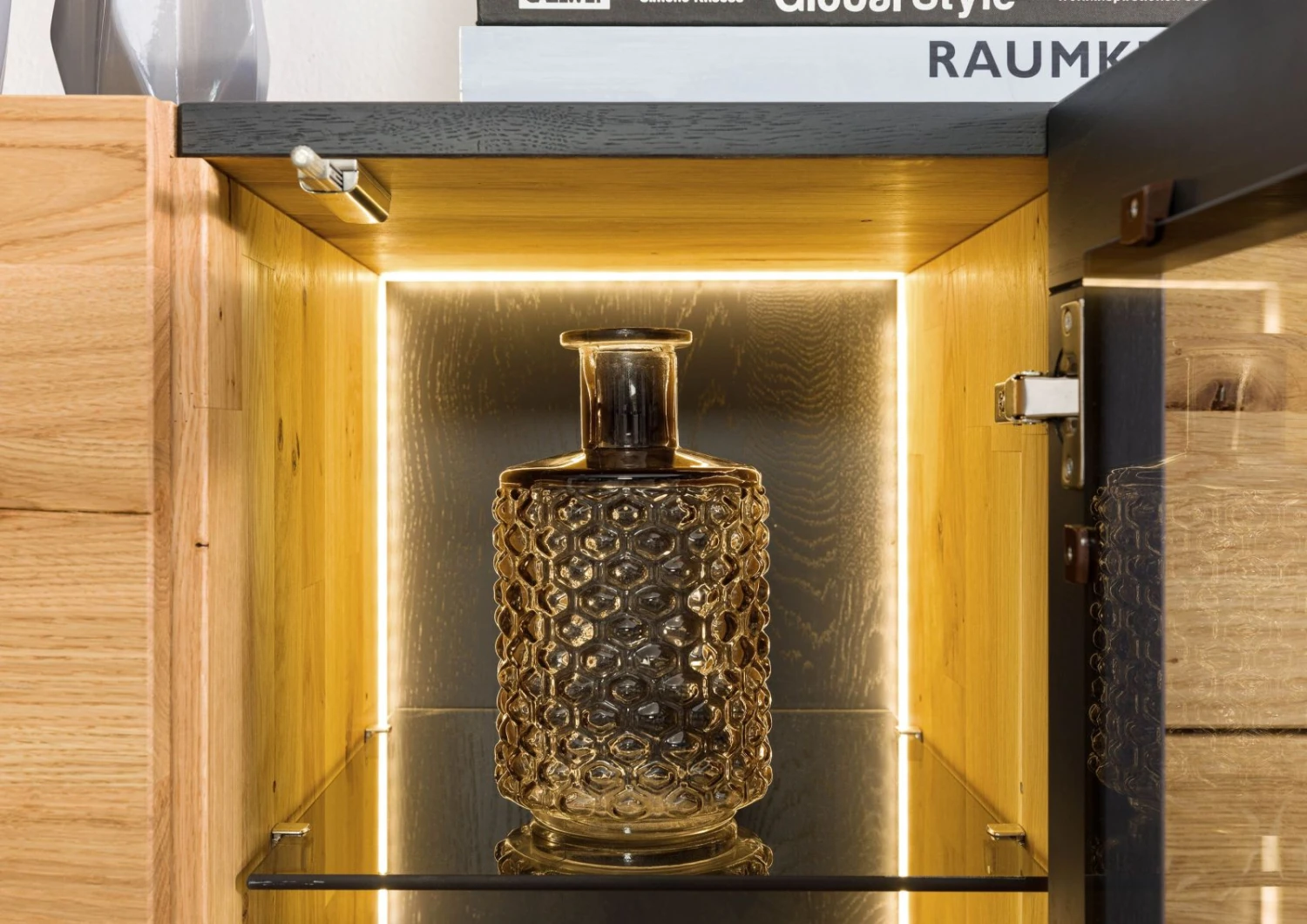 KITZBÜHEL #126 Credenza In Legno Di Quercia Selvatica - Laccato Oliato / Naturale 160x43,5x82 8 KITZBÜHEL #126 Credenza In Legno Di Quercia Selvatica - Laccato Oliato / Naturale 160x43,5x82 - immagine 6