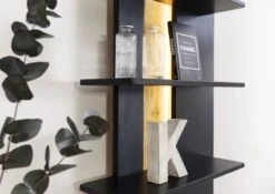 KITZBÜHEL #124 Mensola In Legno Di Quercia Selvatica - Laccato Oliato / Naturale 58x21,5x110 -Massivmoebel24 67 350 420 1024 05