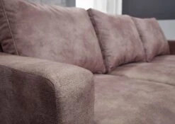 CABO Divano Angolare - Stoffa / Argento - Stile Vintage 210x88x85 -Massivmoebel24 68 920 100 0056 5