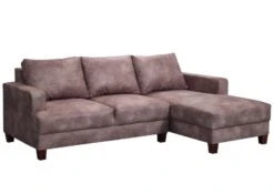 CABO Divano Angolare - Stoffa / Argento - Stile Vintage 210x88x85 -Massivmoebel24 68 920 100 0056 9