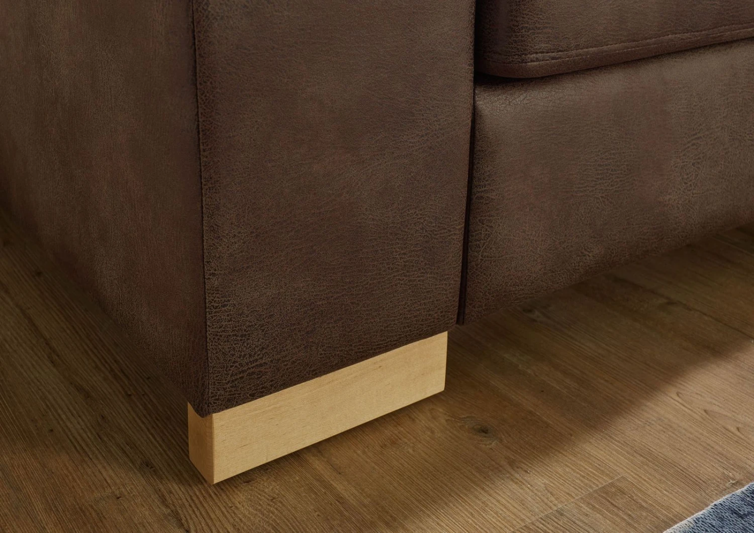 HAVANNA Divano Angolare - Stoffa / Marrone - Stile Vintage 266x216x90 7 HAVANNA Divano Angolare - Stoffa / Marrone - Stile Vintage 266x216x90 - immagine 5