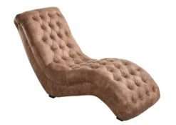 SOFIA #90 Poltrona - Stoffa / Marrone 97x159x91 -Massivmoebel24 68 920 100 0090 9