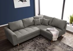 ARIELLA #95 Divano Angolare - Stoffa / Grigio 230x160x85 -Massivmoebel24 68 920 100 0095 3