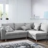 ARIELLA #99 Divano Angolare - Stoffa / Grigio Chiaro 230x160x86
