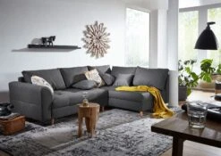 ARIELLA #100 Divano Angolare - Stoffa / Grigio Scuro 230x160x87