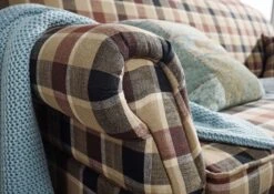 EDINBURGH Divano - Stoffa A Quadri / Multicolore Scuro 195x78x93 10 EDINBURGH Divano - Stoffa A Quadri / Multicolore Scuro 195x78x93 -Massivmoebel24 68 920 100 0112 4