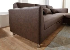 JONAS #115 Divano Angolare - Stoffa / Marrone 227x160x83 -Massivmoebel24 68 920 100 0115 4