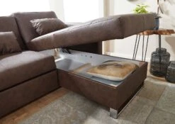 JONAS #115 Divano Angolare - Stoffa / Marrone 227x160x83 -Massivmoebel24 68 920 100 0115 5