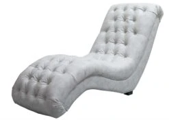 SOFIA #117 Poltrona - Stoffa / Grigio Chiaro 67x159x90 -Massivmoebel24 68 920 100 0117 9