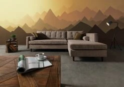 VANCOUVER #168 Divano Angolare - Stoffa / Beige 240x169x86