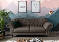 SHEFFIELD Divano - Stoffa / Grigio - Marrone 230x90x84 11 SHEFFIELD Divano - Stoffa / Grigio - Marrone 230x90x84 -Massivmoebel24 68 920 100 0170 3