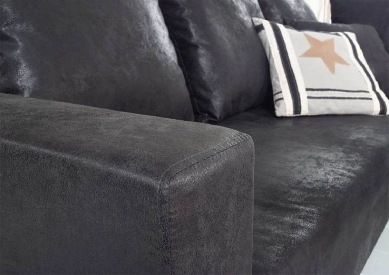 MAIA Divano Angolare Con Penisola A Sinistra Incl. Poggia Piedi - Stoffa / Grigio 230x160x85 7 MAIA Divano Angolare Con Penisola A Sinistra Incl. Poggia Piedi - Stoffa / Grigio 230x160x85 - immagine 5