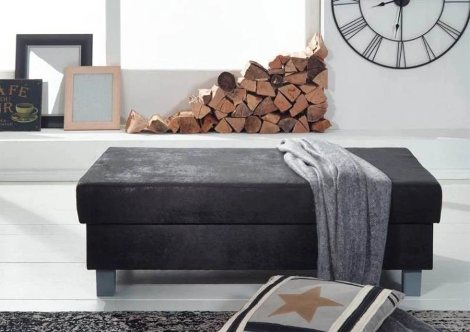 MAIA Divano Angolare Con Penisola A Sinistra Incl. Poggia Piedi - Stoffa / Grigio 230x160x85 8 MAIA Divano Angolare Con Penisola A Sinistra Incl. Poggia Piedi - Stoffa / Grigio 230x160x85 - immagine 6