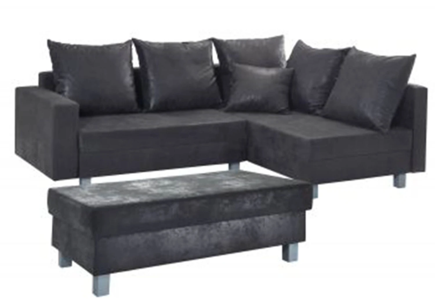 MAIA Divano Angolare Con Penisola A Sinistra Incl. Poggia Piedi - Stoffa / Grigio 230x160x85 11 MAIA Divano Angolare Con Penisola A Sinistra Incl. Poggia Piedi - Stoffa / Grigio 230x160x85 - immagine 9