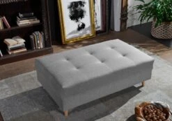 ARIELLA #176 Divano Angolare Con Poggia Piedi - Stoffa / Grigio Chiaro 230x160x86 14 ARIELLA #176 Divano Angolare Con Poggia Piedi - Stoffa / Grigio Chiaro 230x160x86 -Massivmoebel24 68 920 100 0177 5